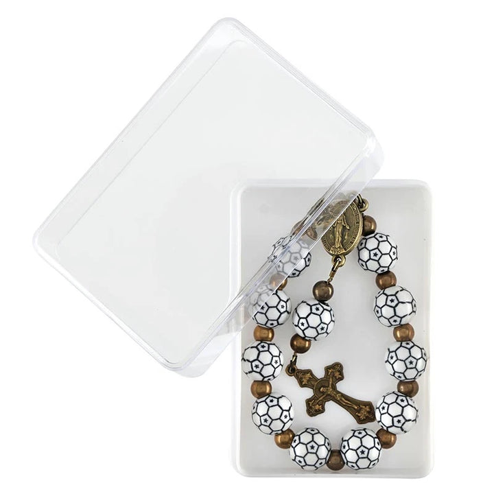 Catholic soccer one-decade rosary from the Game-Day Collection for players, coaches, and pre-game prayer.