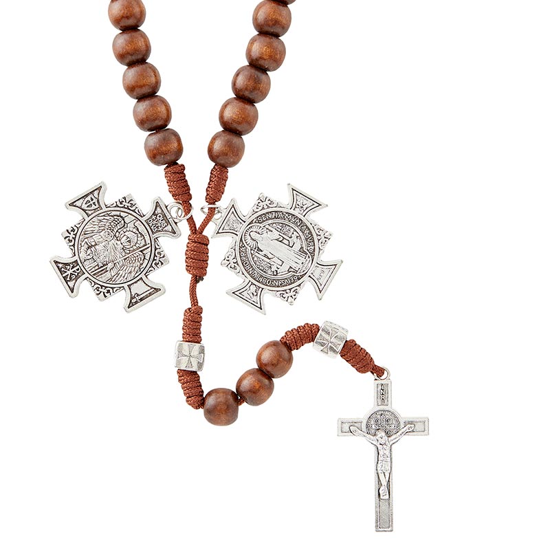 Spiritual Warrior Rosary - Brown