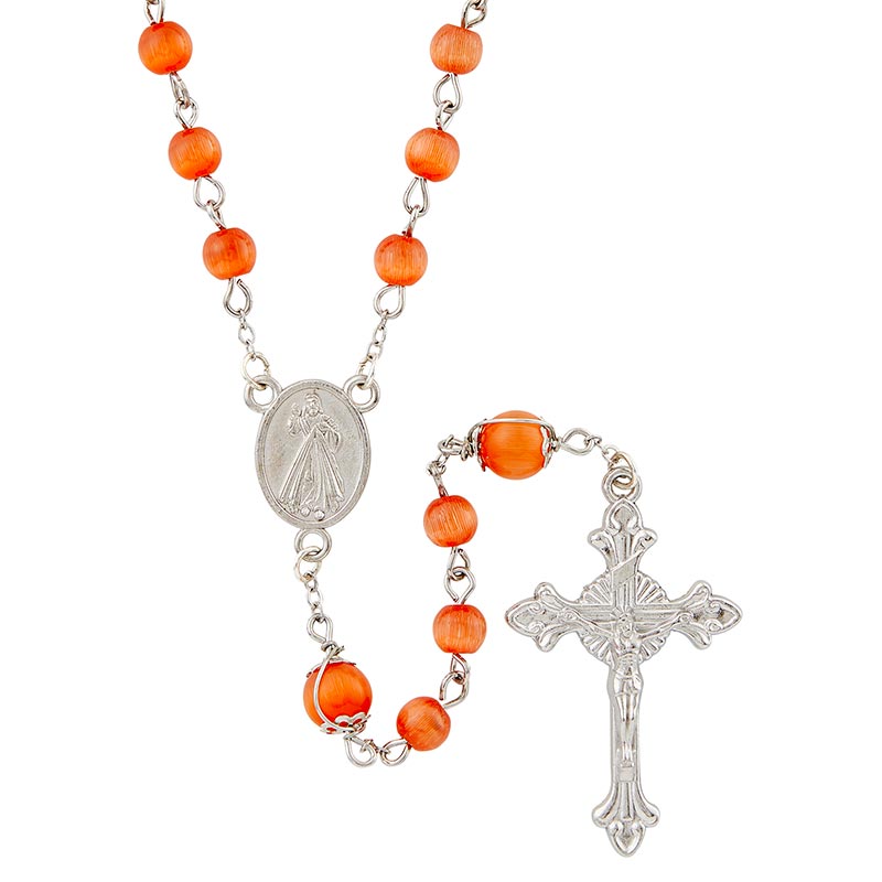 Wire Wrapped Rosary - Divine Mercy
