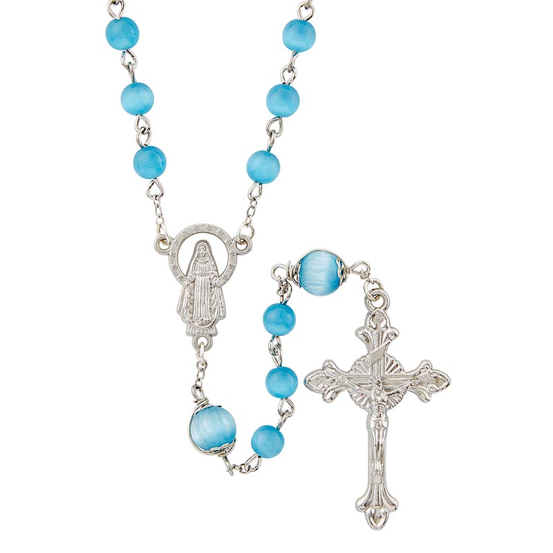 Wire Wrapped Rosary - Miraculous