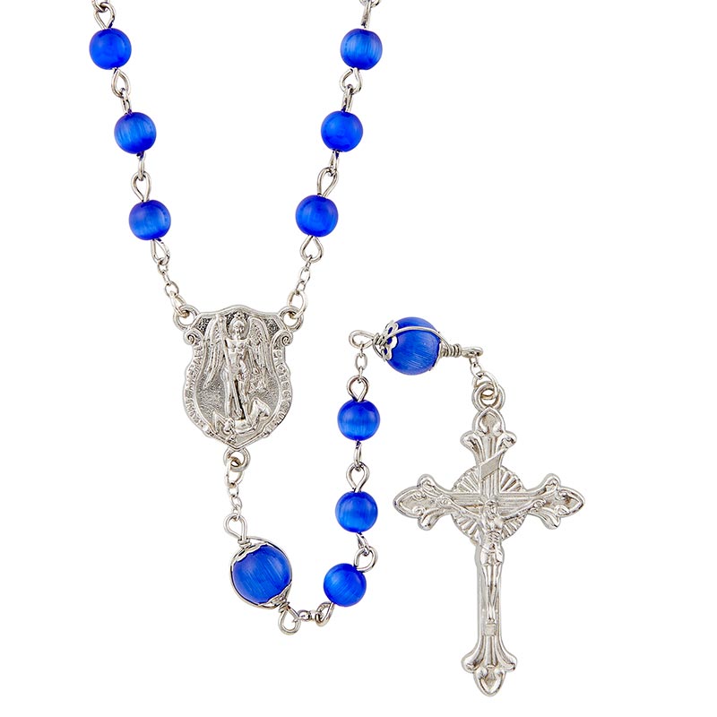 Wire Wrapped Rosary - Saint Michael