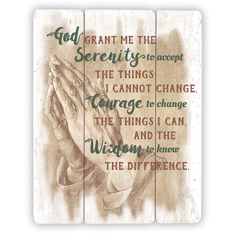 Wood Pallet Sign - Serenity Prayer