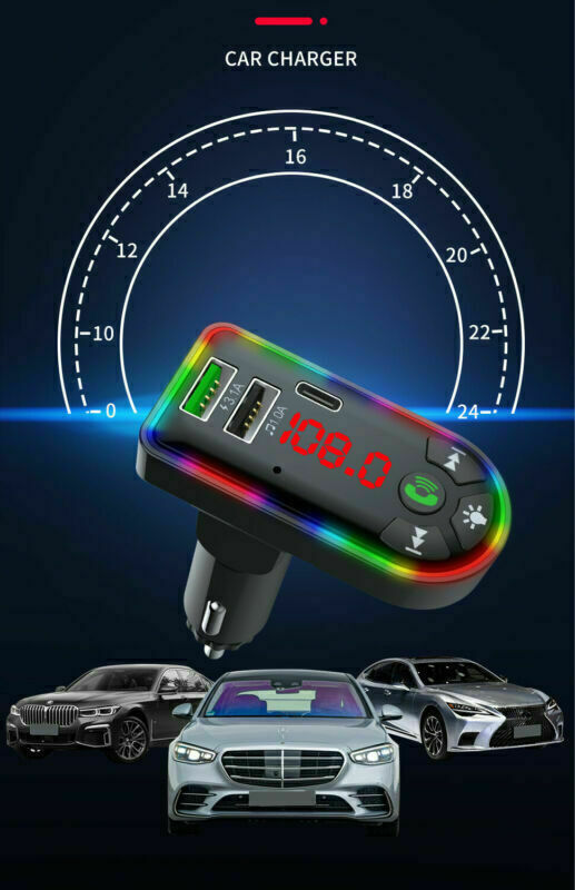Car Bluetooth 5.0 MP3 Player FM Transmitter Radio 3.1A Fast Charger Adapter Lots