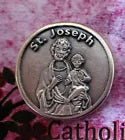 St. Saint Joseph - Prayer to Saint Joseph - Pocket Coin featuring St. Joseph with child on one side.