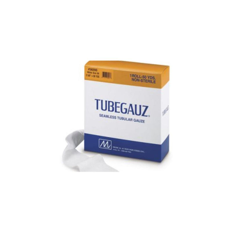 Tubegauz Bandage Gauze 1"x50yd Cotton Knit Size 12 White Rl