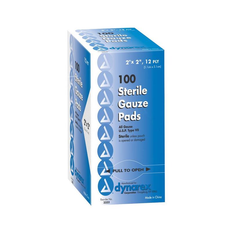 Dynarex Gauze Pad Sterile - Box of 100