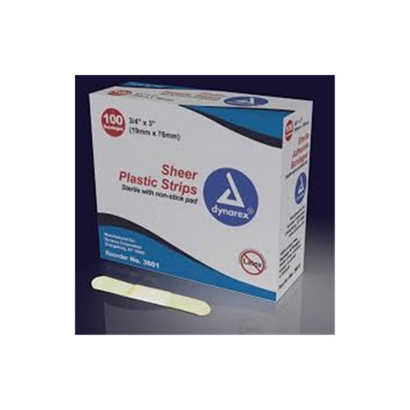 Dynarex Sheer Plastic Strips Bandages