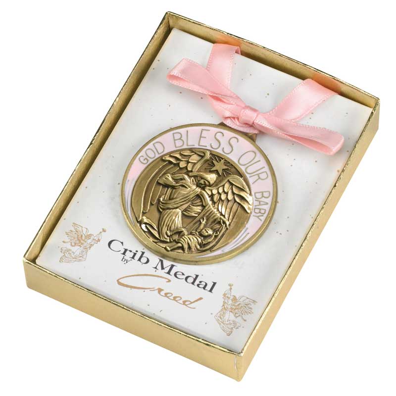 Baby Collection Pink Crib Medal