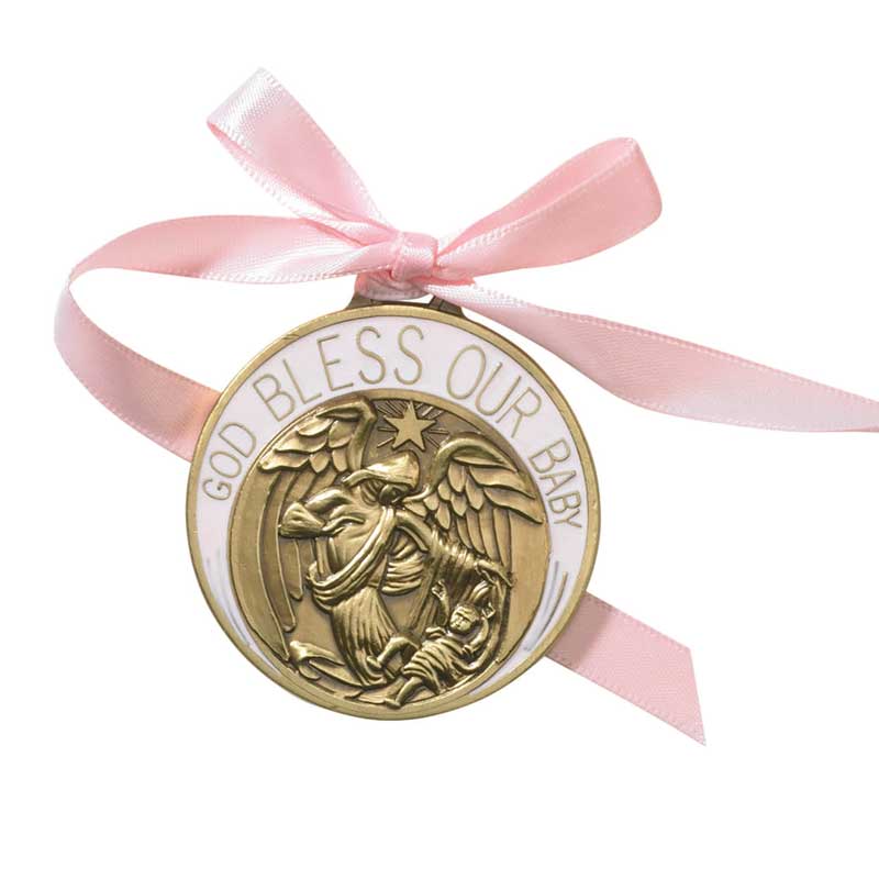 Baby Collection Pink Crib Medal