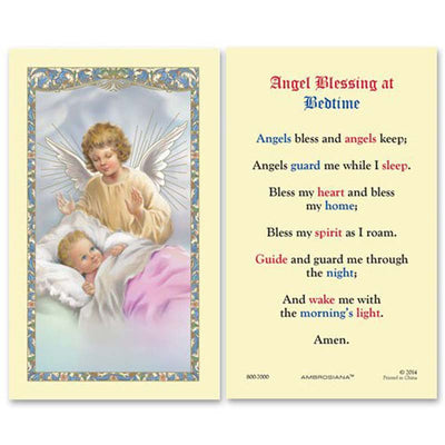 Guardian Angel Bedside (Prayer to Your Guardian Angel) Laminated Holy Card