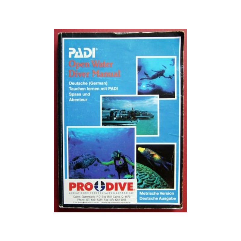 PADI Open Water Diver Manual - 1990- Very USED (Paperbook)