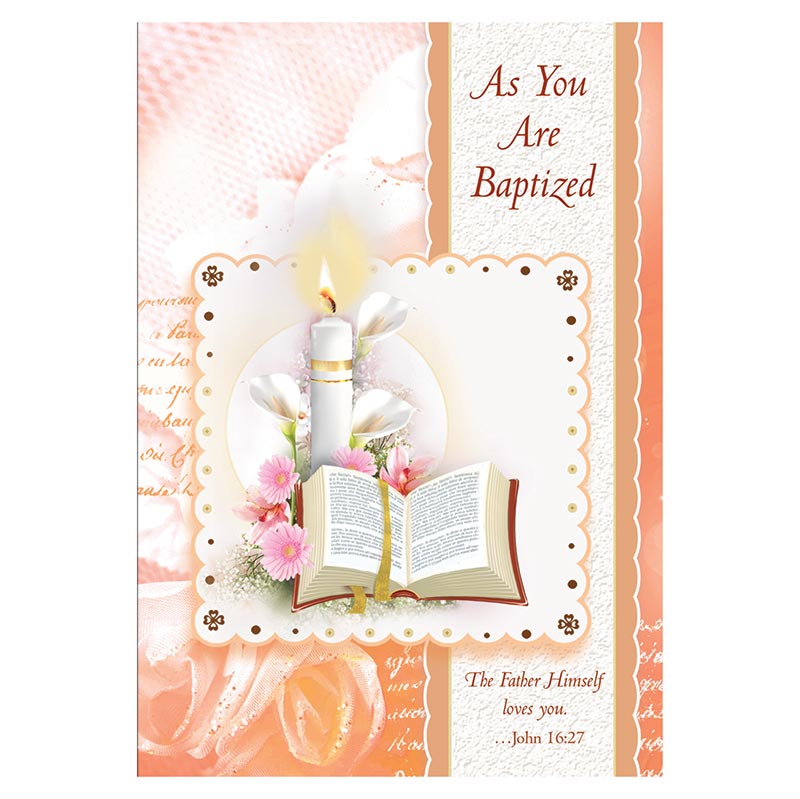 As You Are Baptized - Adult Baptism Card