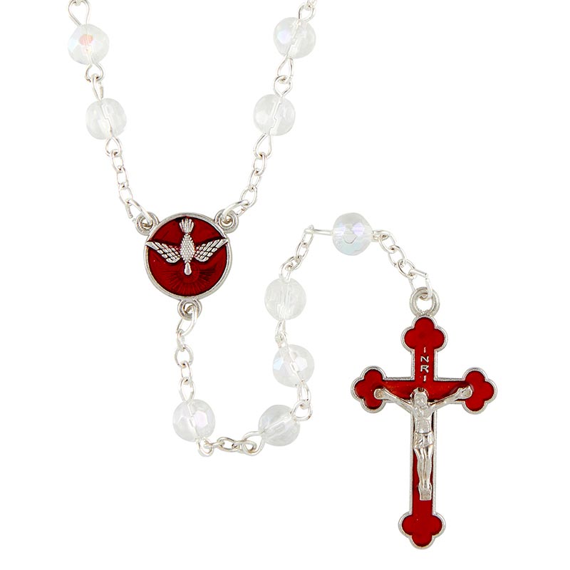Crystal Faceted Confirmation Rosary