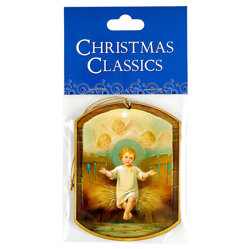 The Baby In The Manger Christmas Ornaments