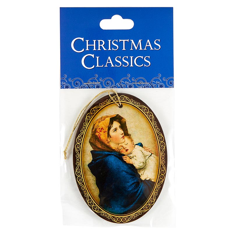 Madonna Of The Street Christmas Ornaments Oval