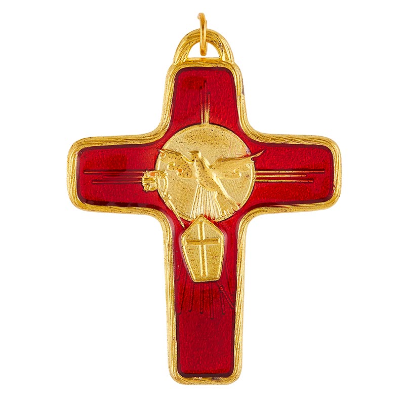 Red/Gold Confirmation Pendant