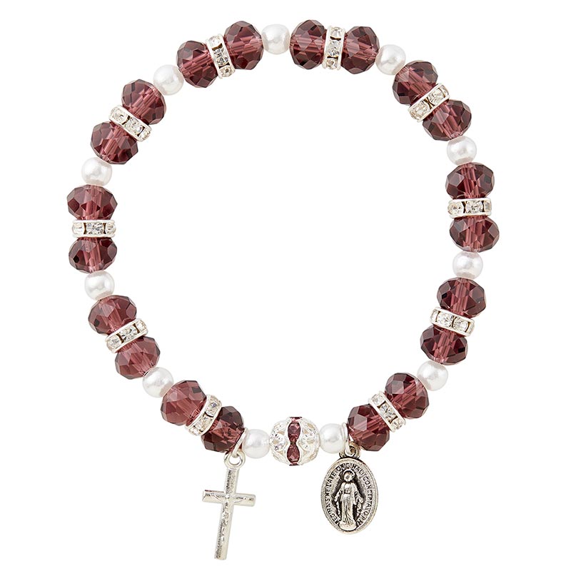 Wear Your Faith Bracelets - Amethyst