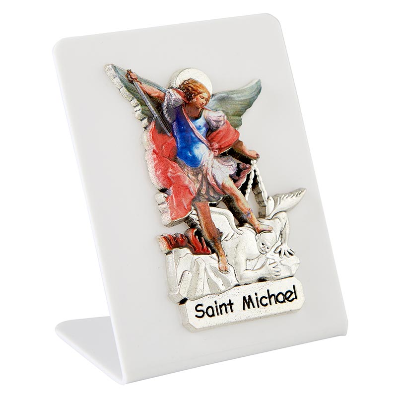 Saint Michael Desk Plaque