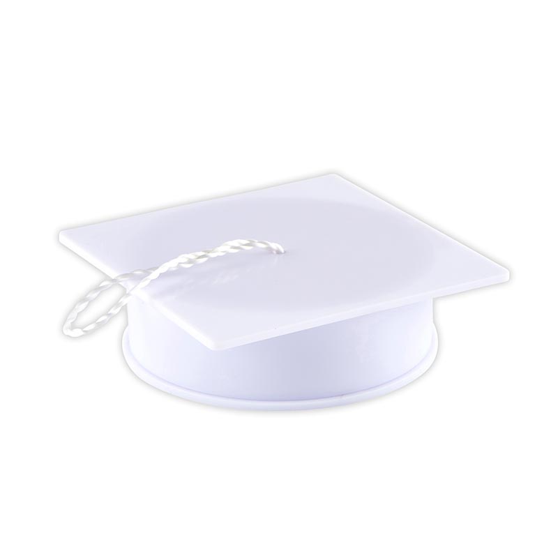 White Plastic Graduation Cap