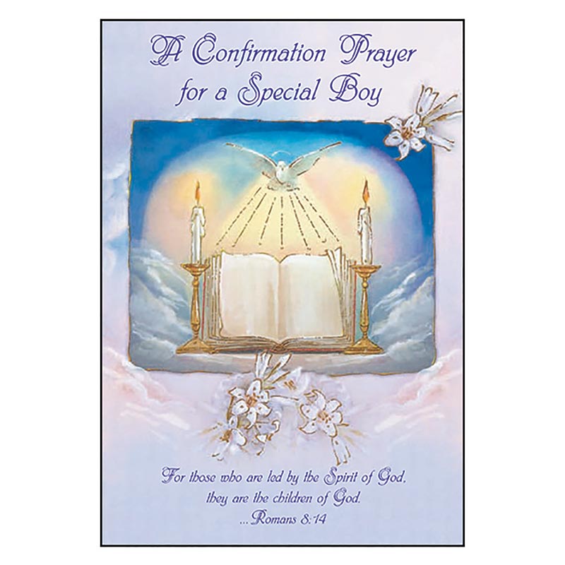 A Confirmation Prayer for a Special Boy Card