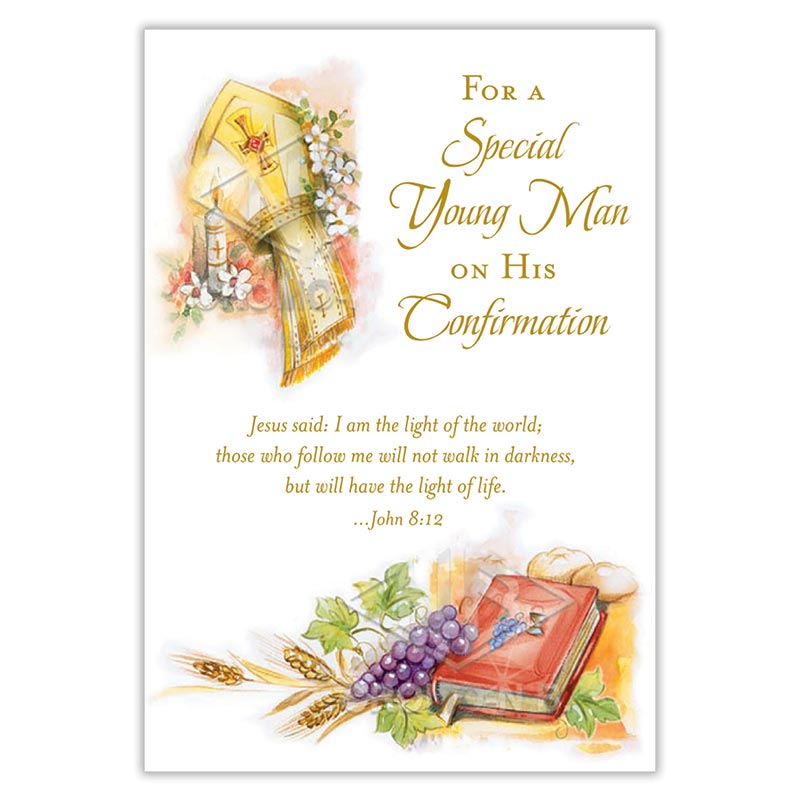 For a Special Young Man on His Confirmation Card