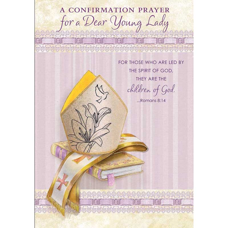 A Confirmation Prayer for a Dear Young Lady Card