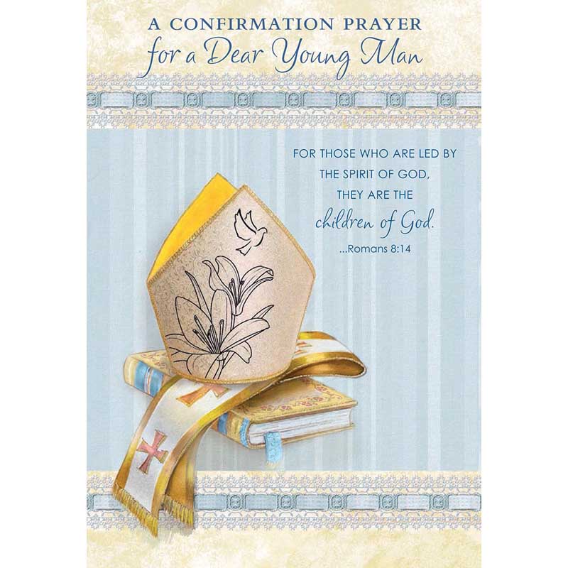 A Confirmation Prayer for a Dear Young Man Card