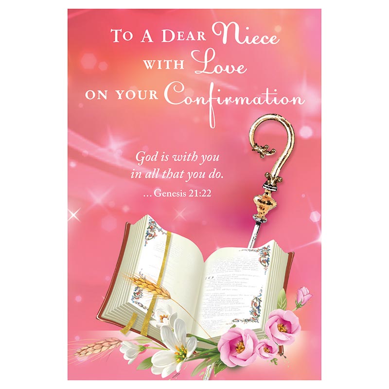To a Dear Niece With Love on Your Confirmation Card