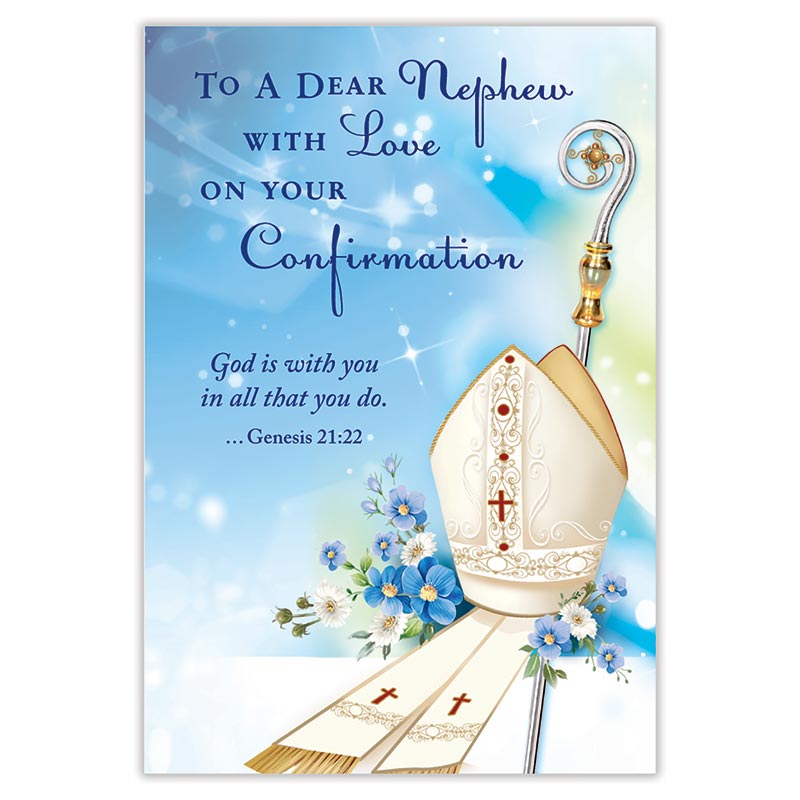 To a Dear Nephew With Love on Your Confirmation Card