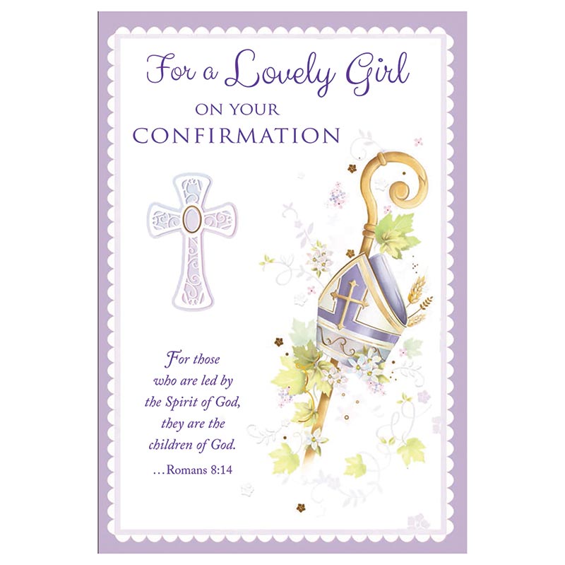 For a Lovely Girl on Your Confirmation Card