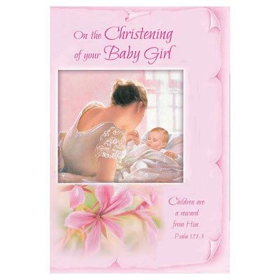 On the Christening of Your Baby Girl - Girl Christening Card