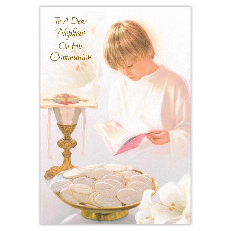 To a Dear Nephew on His Communion Card