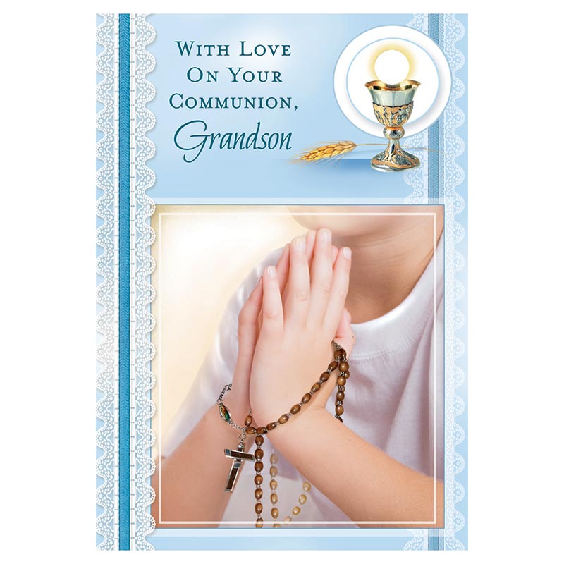 With Love on Your Communion, Grandson Card