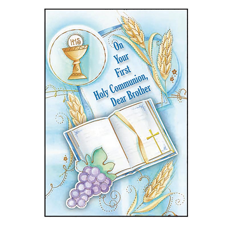 On Your First Holy Communion, Dear Brother Card