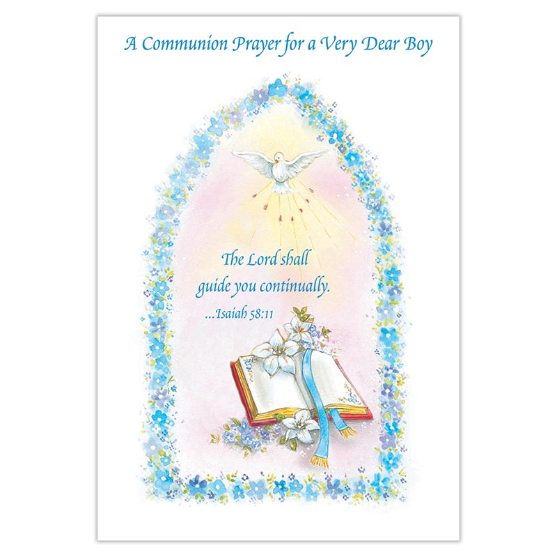 A Communion Prayer for a Very Dear Boy Card