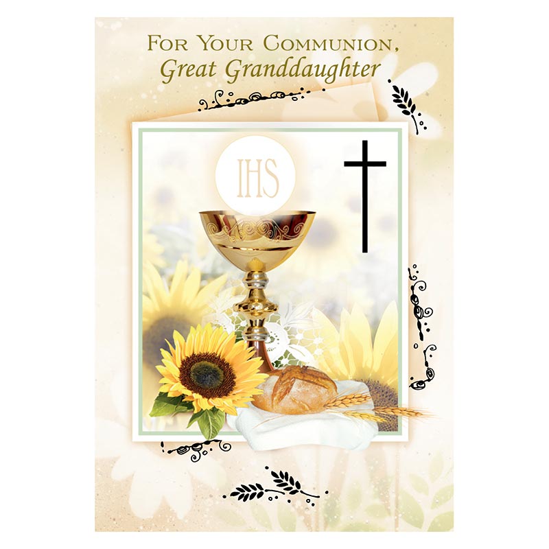 For Your Communion, Great Granddaughter Card