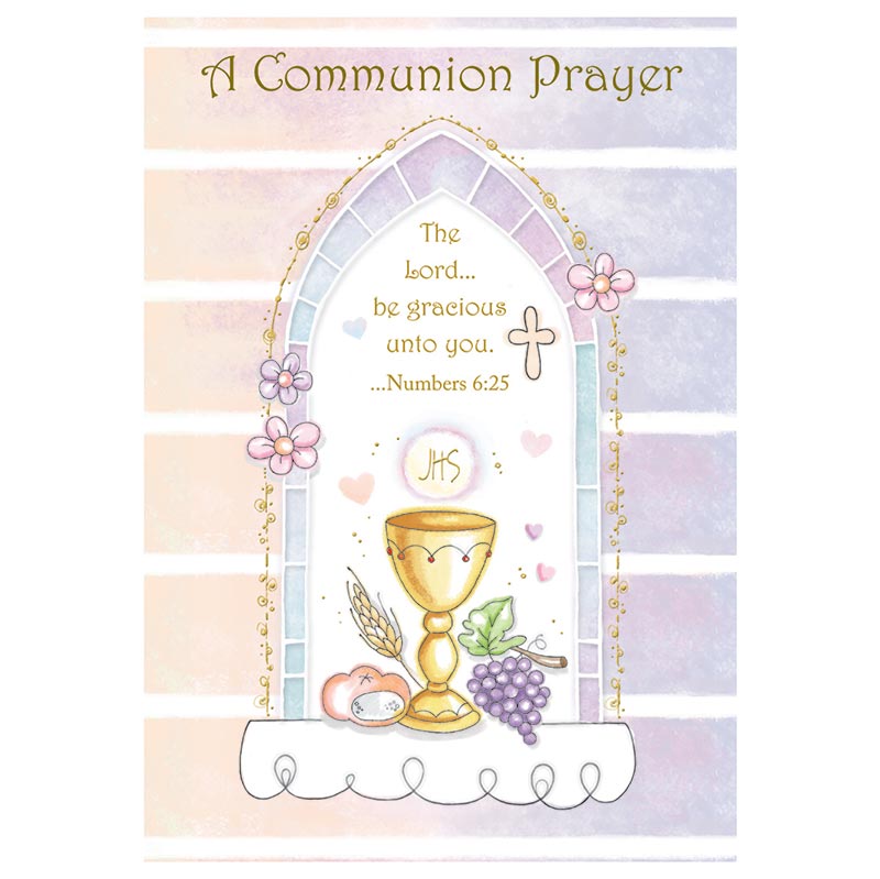 A Communion Prayer Card