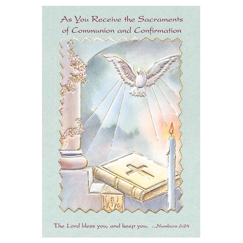 As You Receive the Sacraments of Communion and Confirmation Card