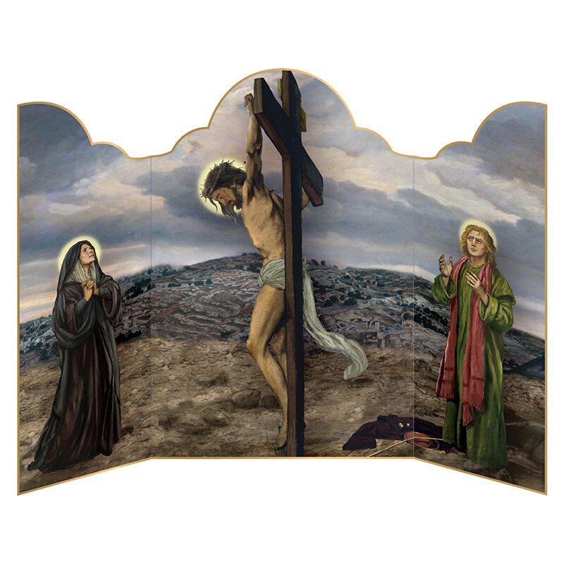 Triptych Card - Crucifixion