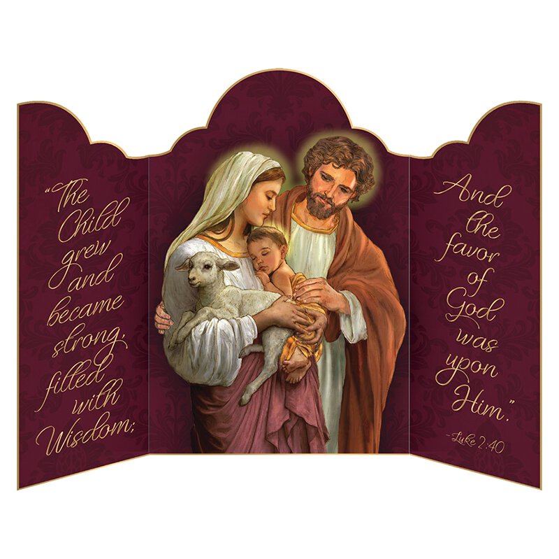 Triptych Card - Holy Family