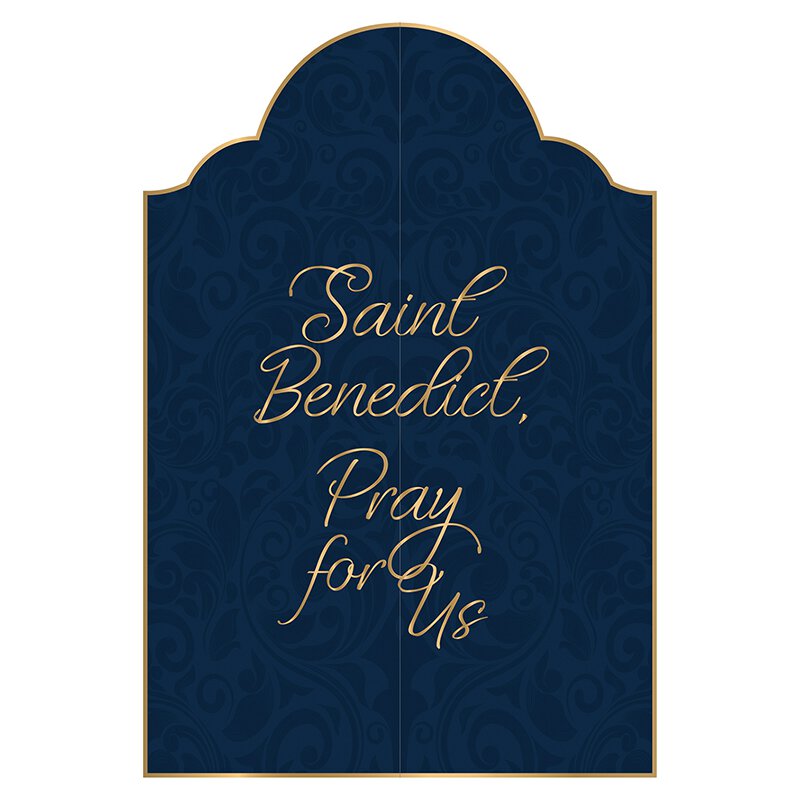 Triptych Card - St Benedict