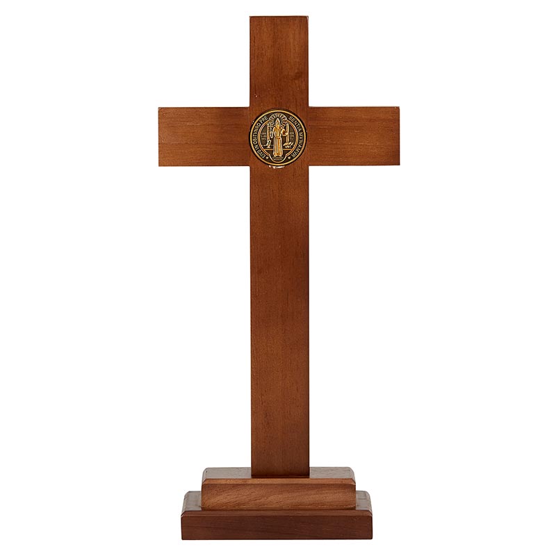 Saint Benedict Standing Crucifix