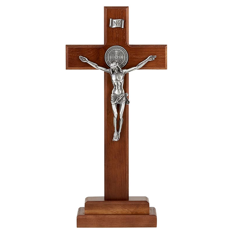 Saint Benedict Standing Crucifix