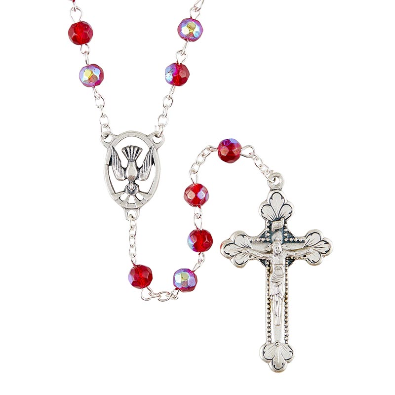 Confirmation Rosary - Ruby