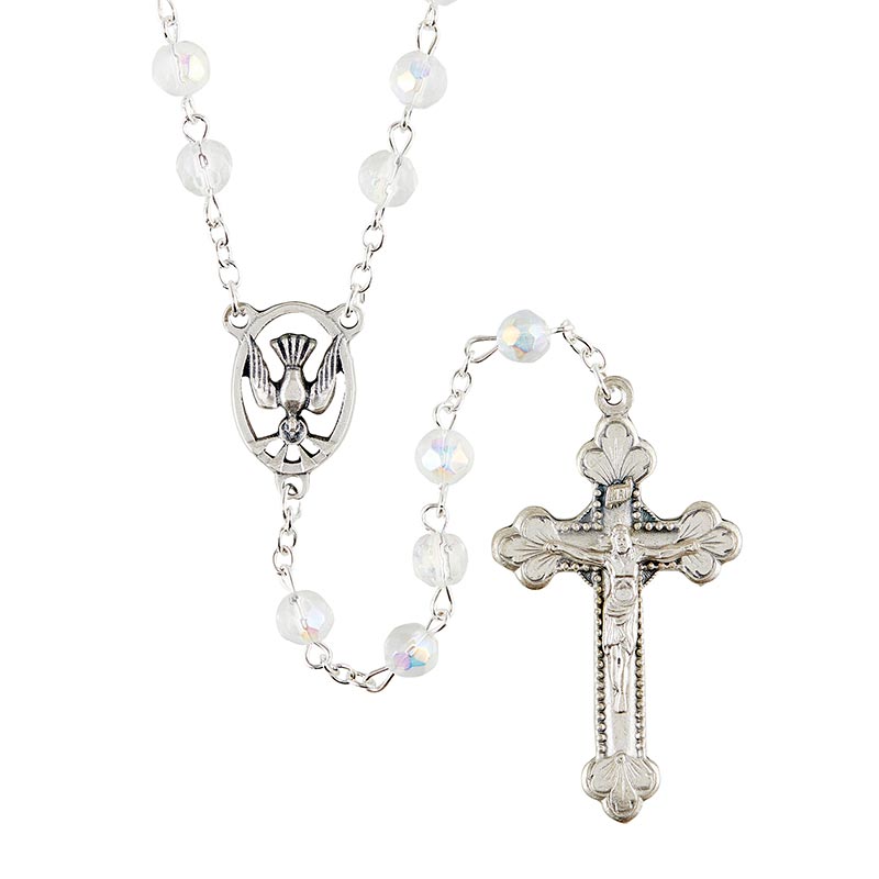 Confirmation Rosary - White