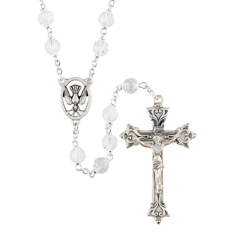 Loc-Link Confirmation Rosary - White