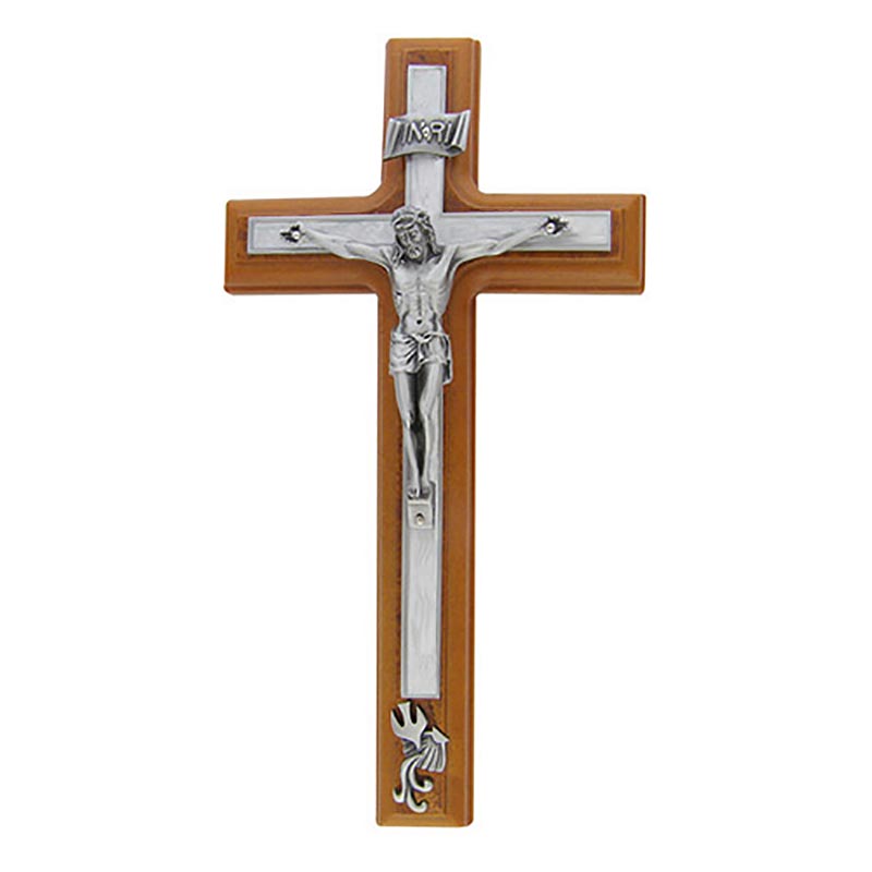 Baptism Crucifix - White