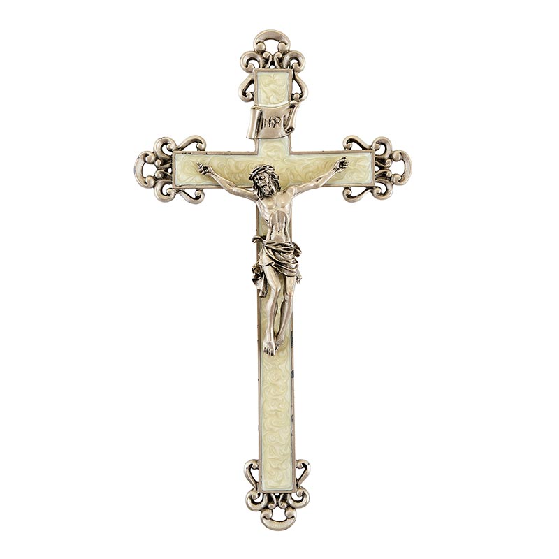 Crucifix - Pearlized White