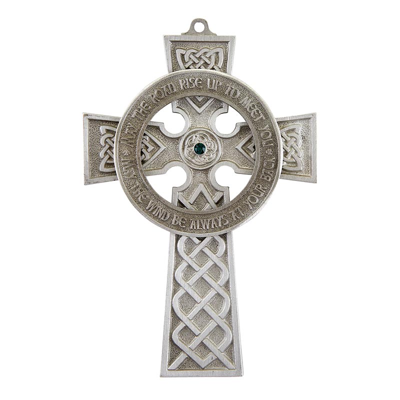 Celtic Cross with Handset Austrian Crystal