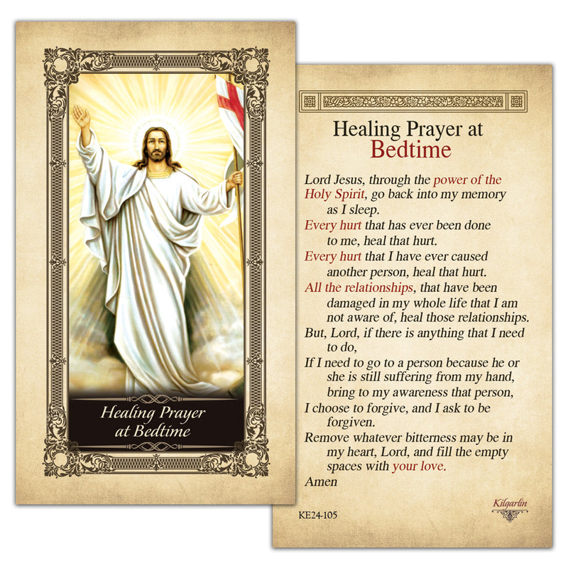 Healing Prayer at Bedtime Kilgarlin Laminated Prayer Card